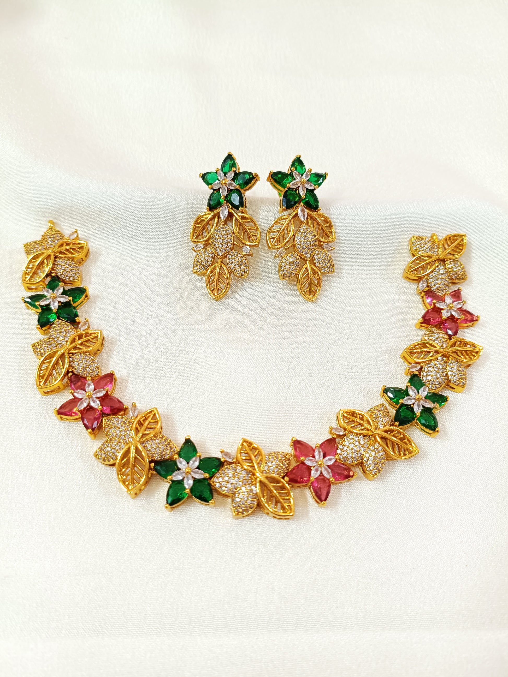 AD Flower Necklace Set V5