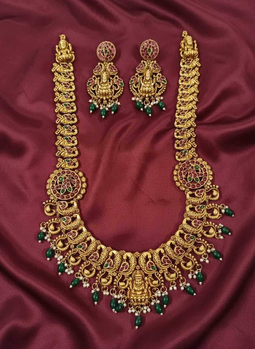Nagas Lakshmi Long Necklace Set