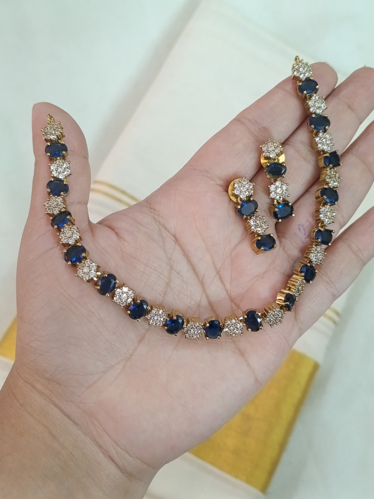 AD Flower Necklace Set V243