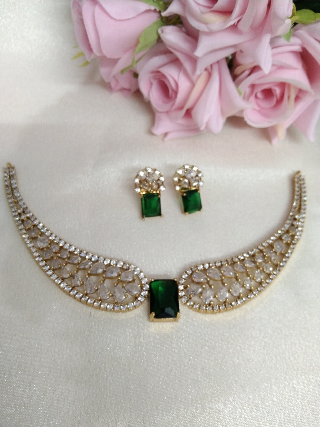 AD Stone Necklace Set V17