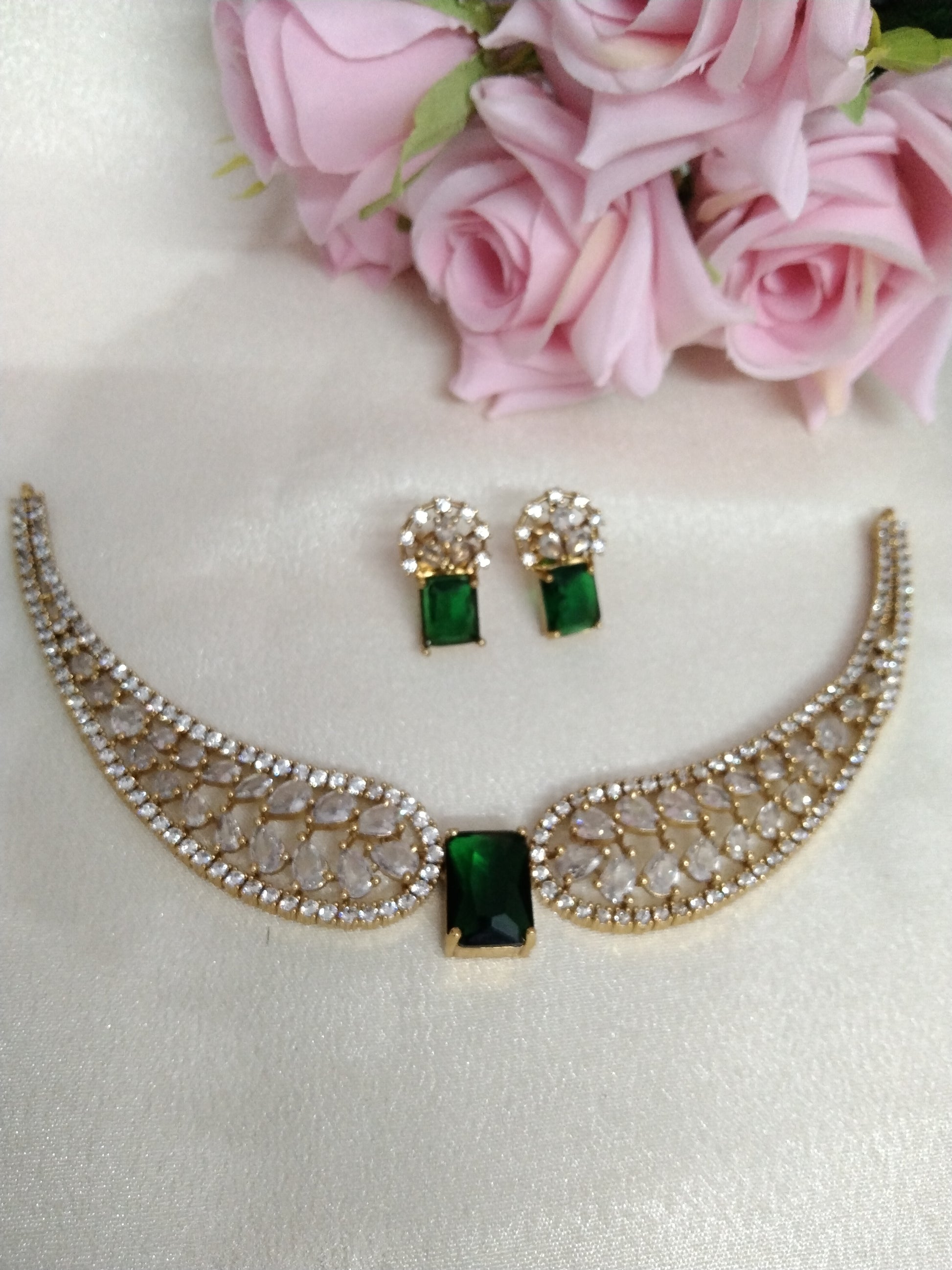 AD Stone Necklace Set V17