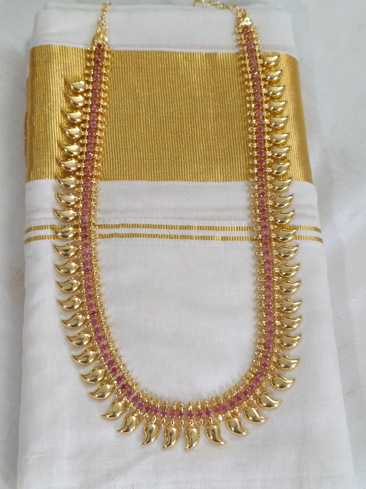Micro Polish Mango Long Necklace