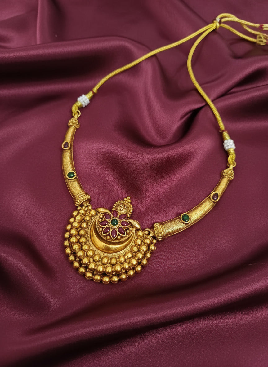Floral Hasli Necklace Set