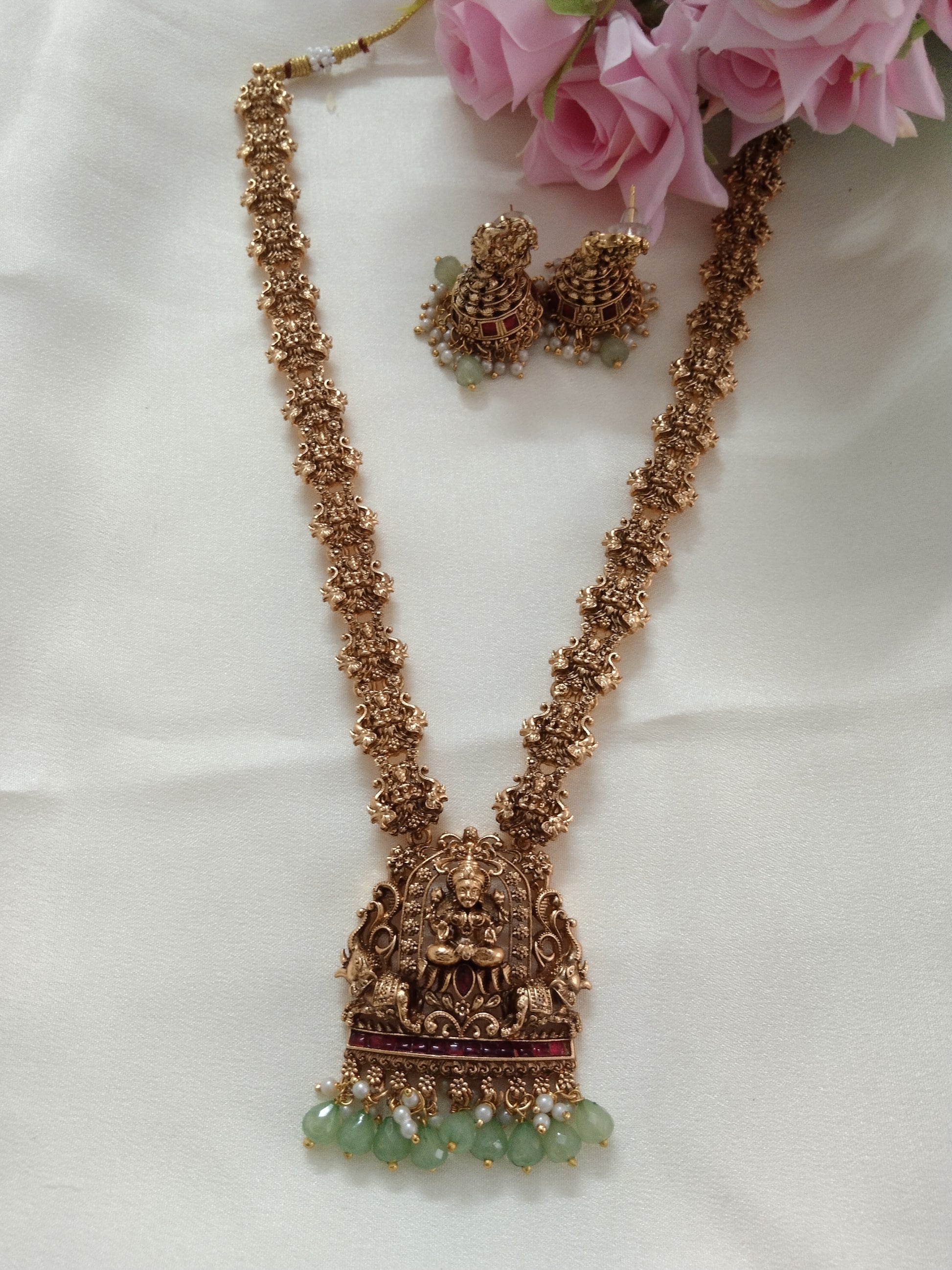 Lakshmi Long Necklace Set V6