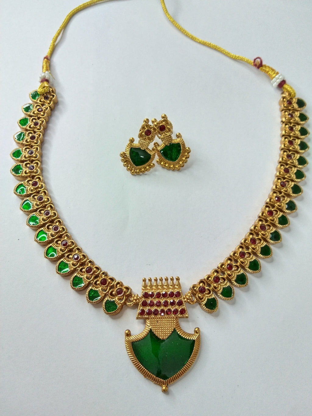 Traditional Palakka Necklace set V5