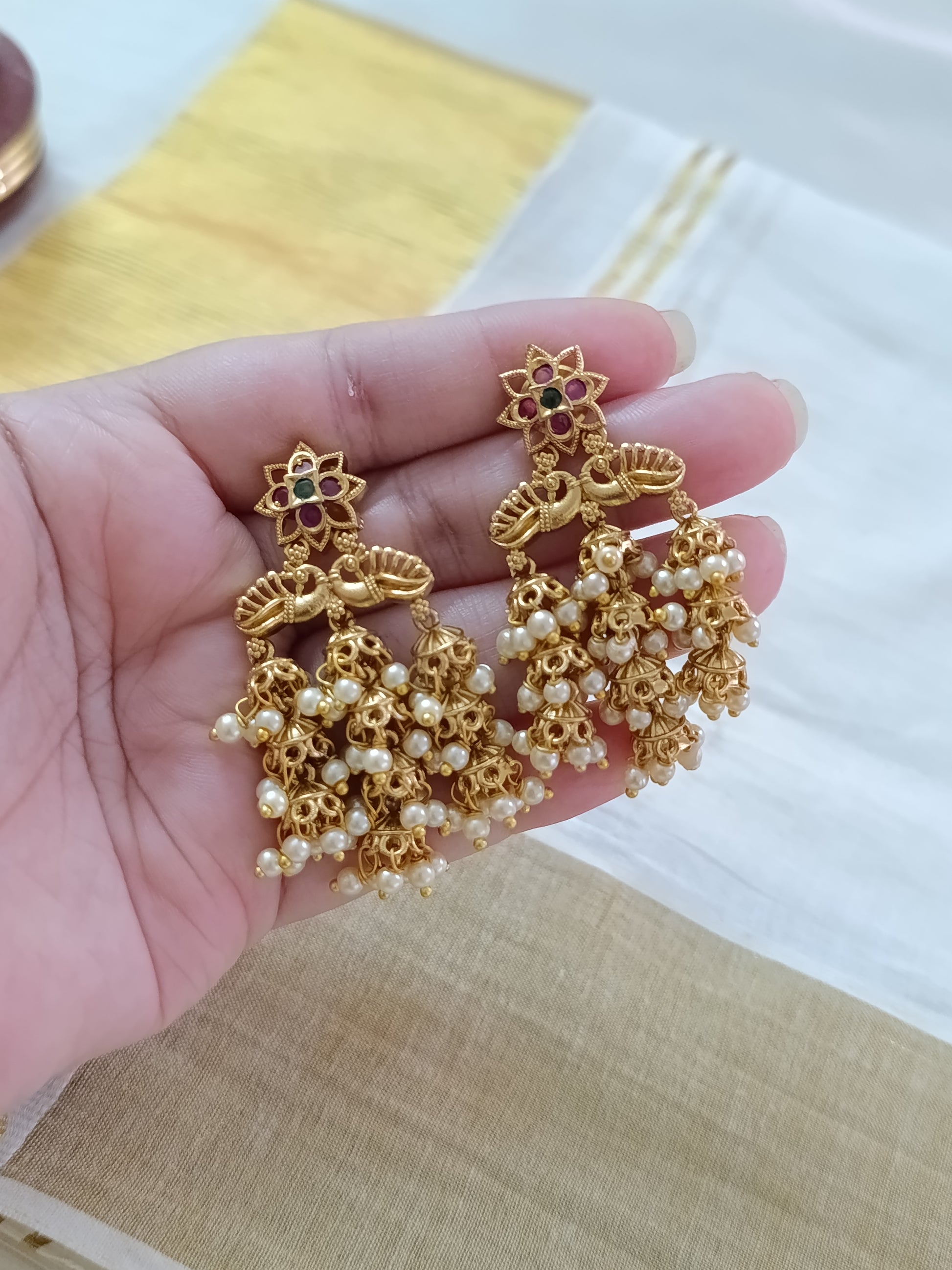 Multi Layer floral Earring