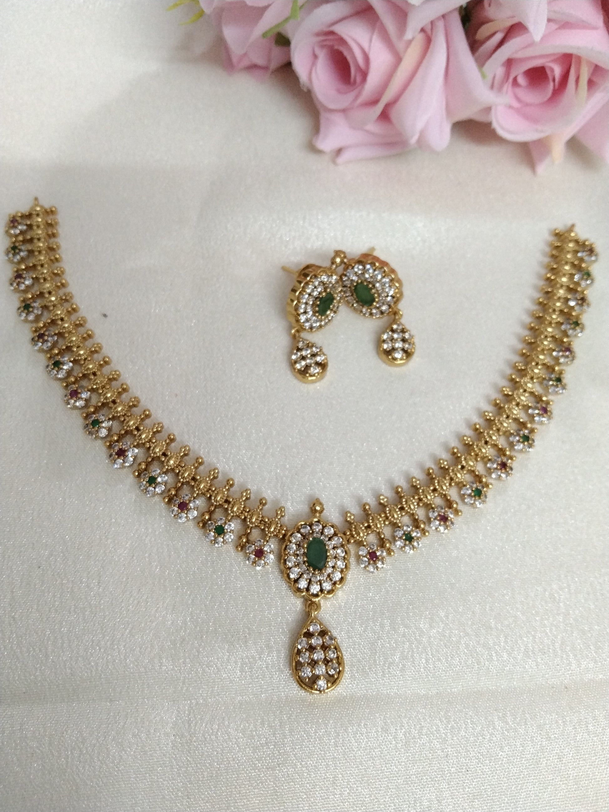 Noorika AD Stone Necklace Set