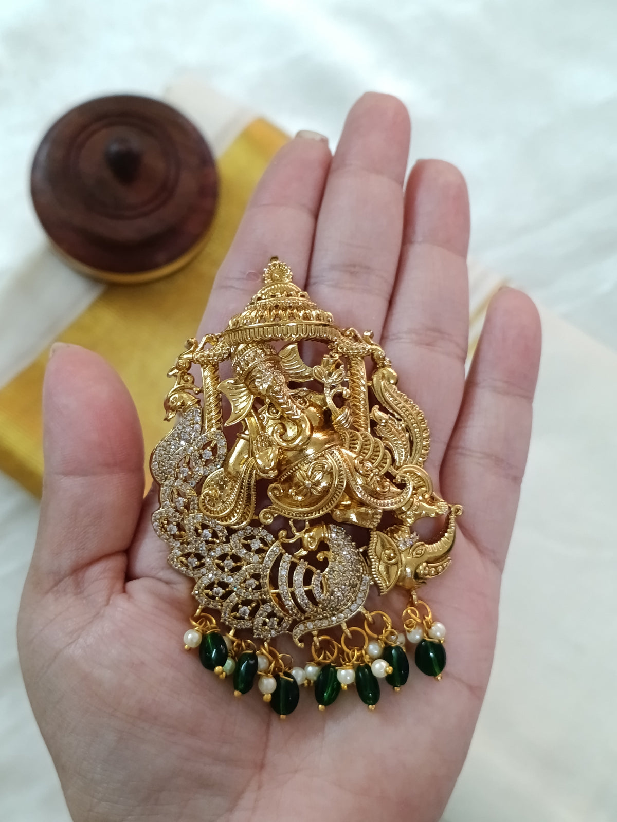 Matte Finish Ganesh Pendants