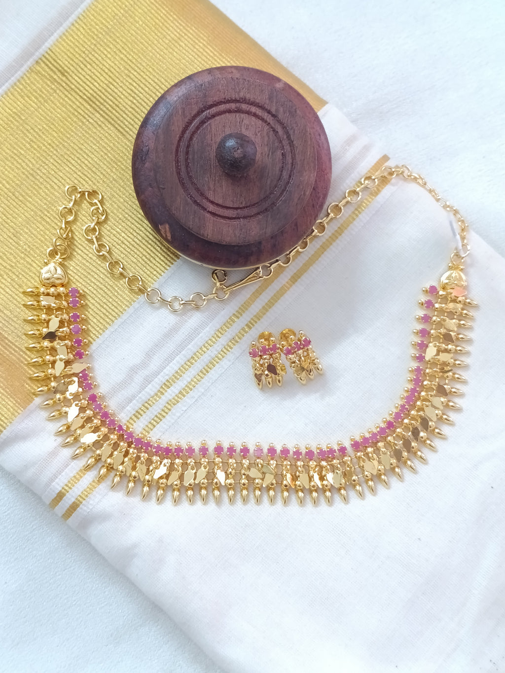 Micro Polish Elakathali Choker Set V24