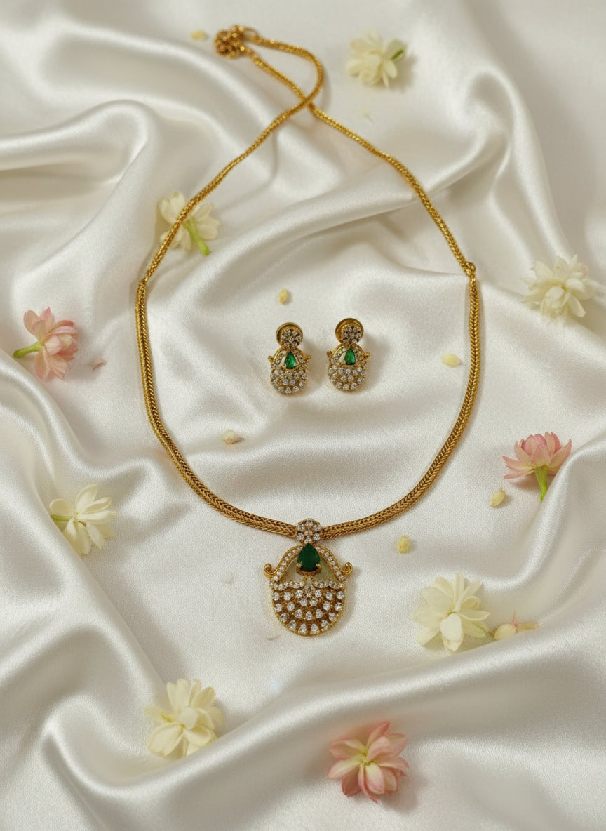Royal AD Drop Necklace Set