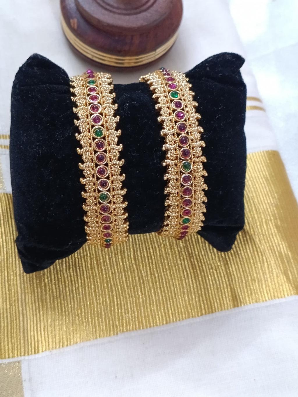 Matte Finish Broad Bangle of 2
