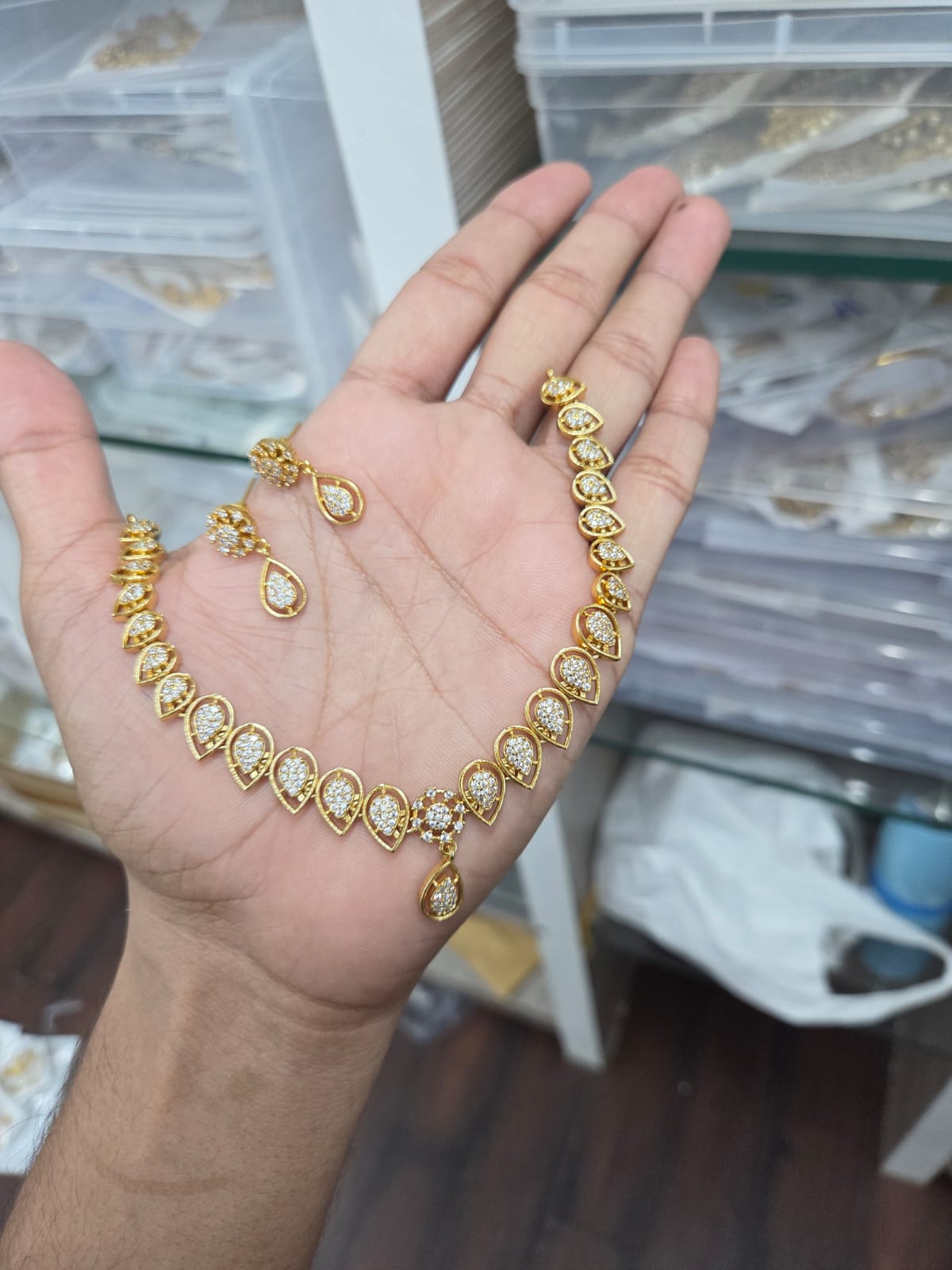 AD Stone Necklace Set V6