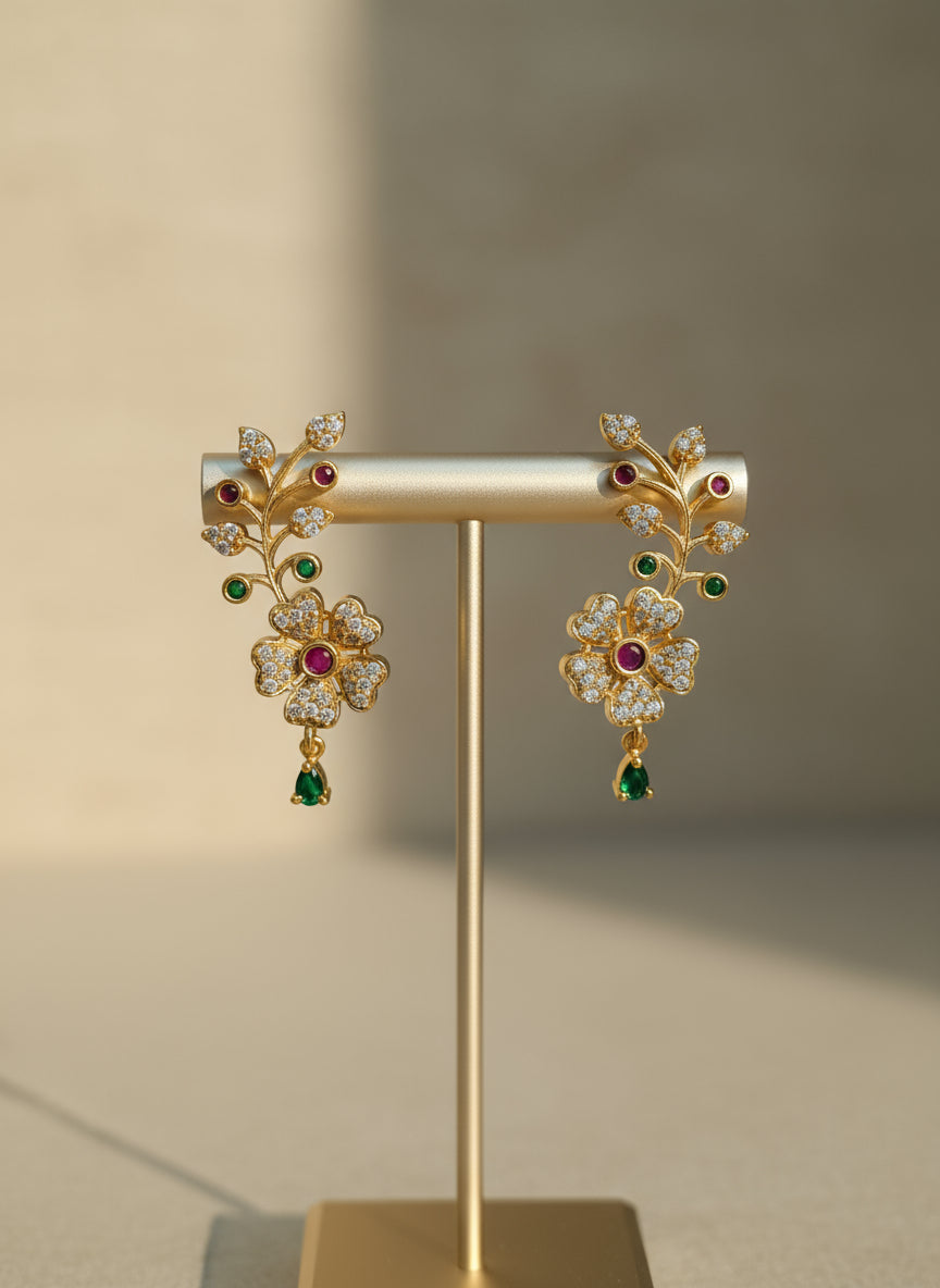 AD Flower Earring Set