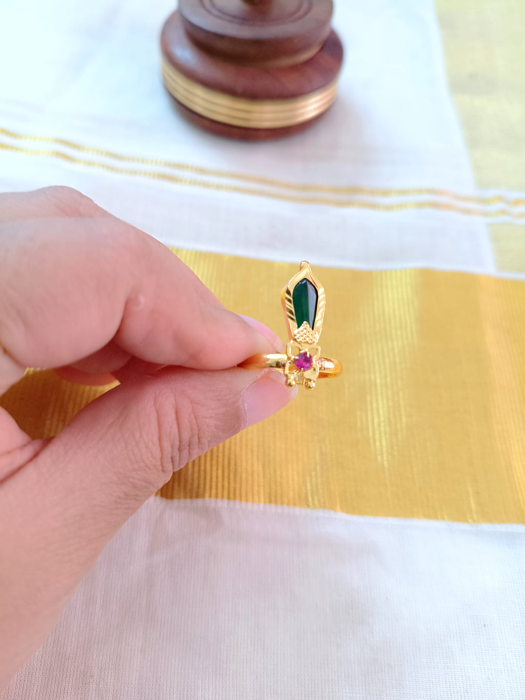 Micro Polish Nagapadam Adjustable Finger Ring