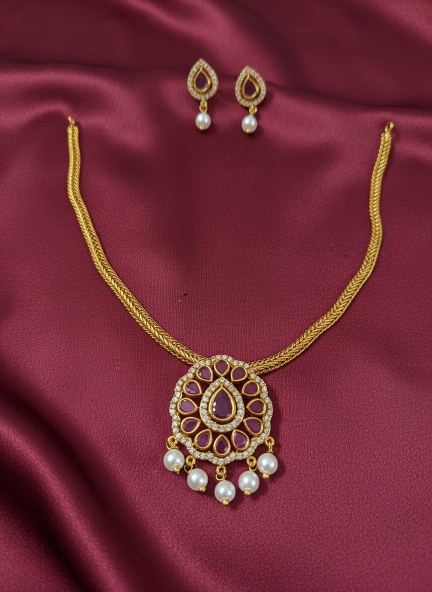 AD Pendant Necklace Set V29