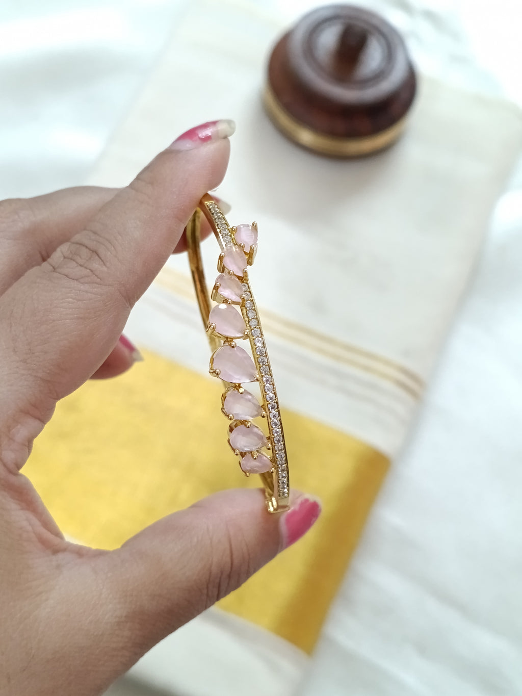Matte Finish AD Open Bangle