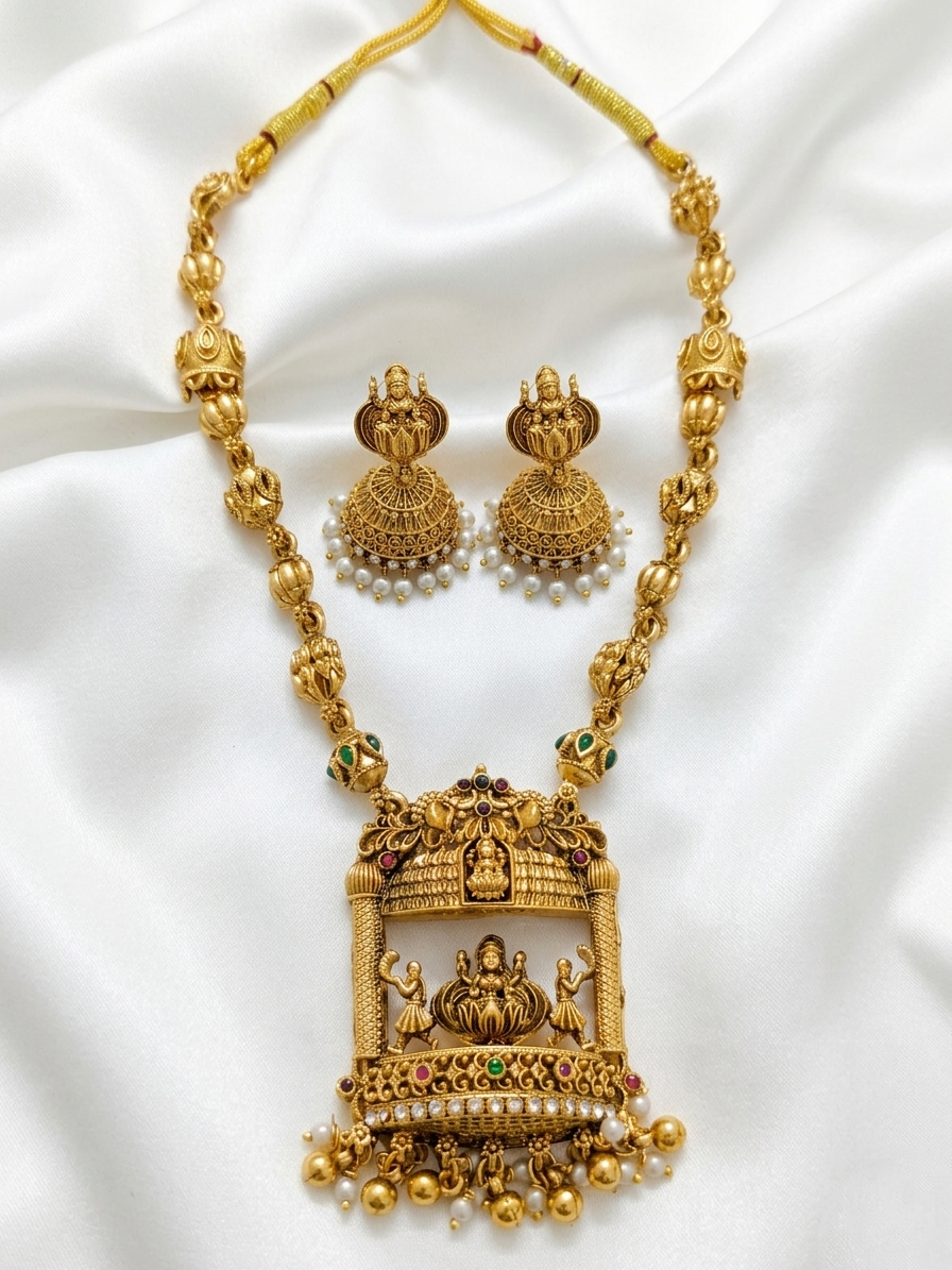 Budget Friendly Lakshmi Necklace Set 2