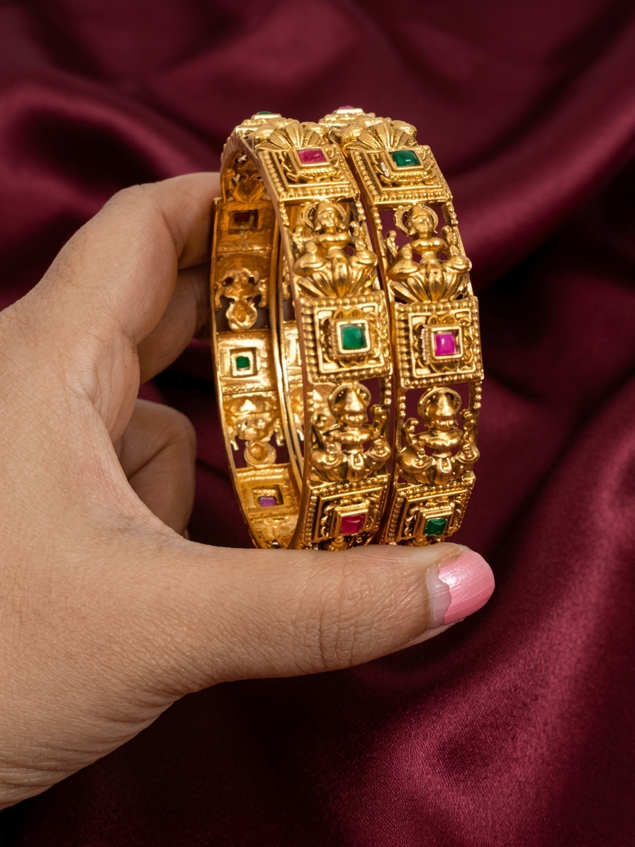 Low Budget Lakshmi Bangle Set of 2 V3
