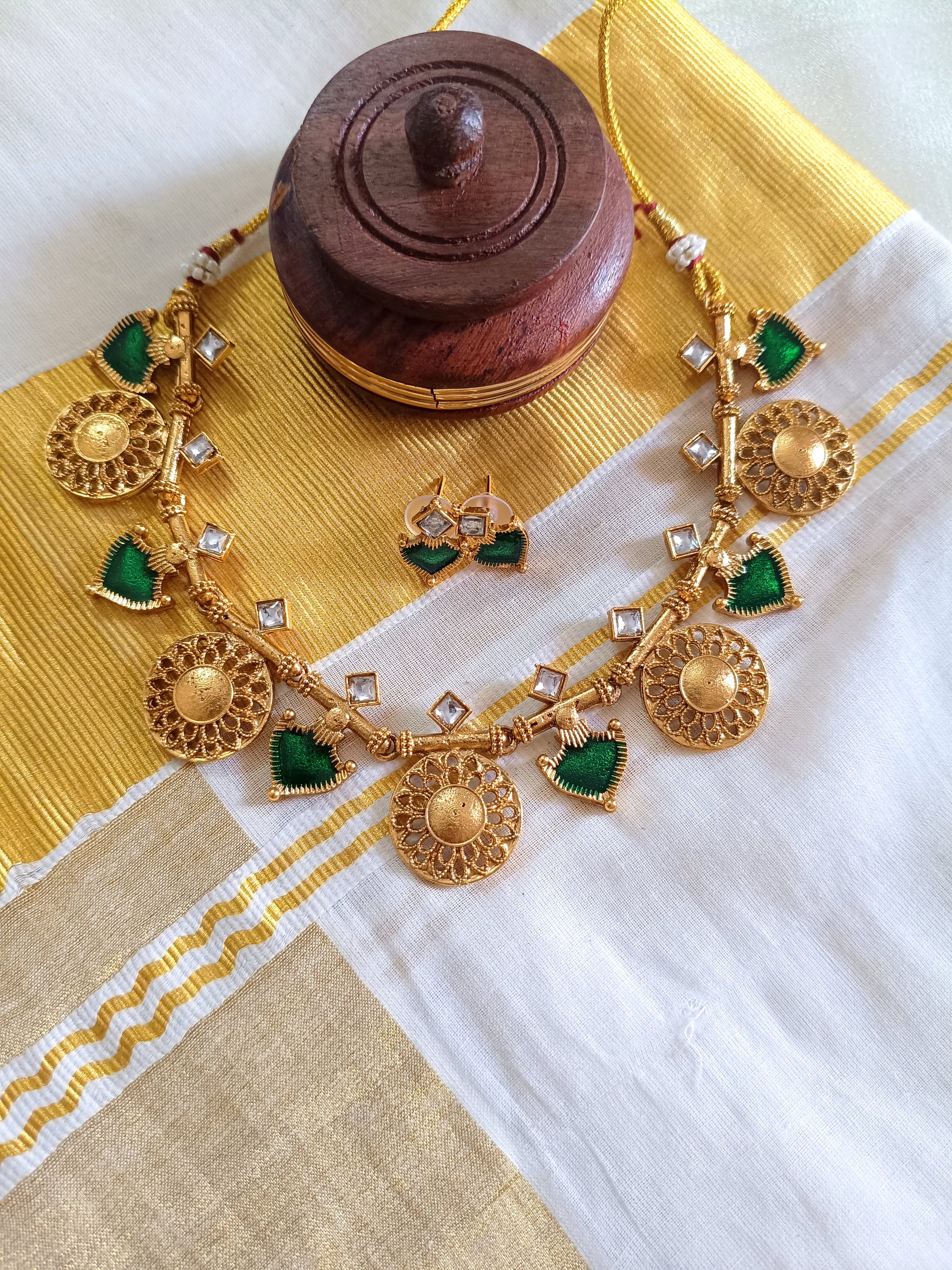 Coin Palakka Necklace Set V3