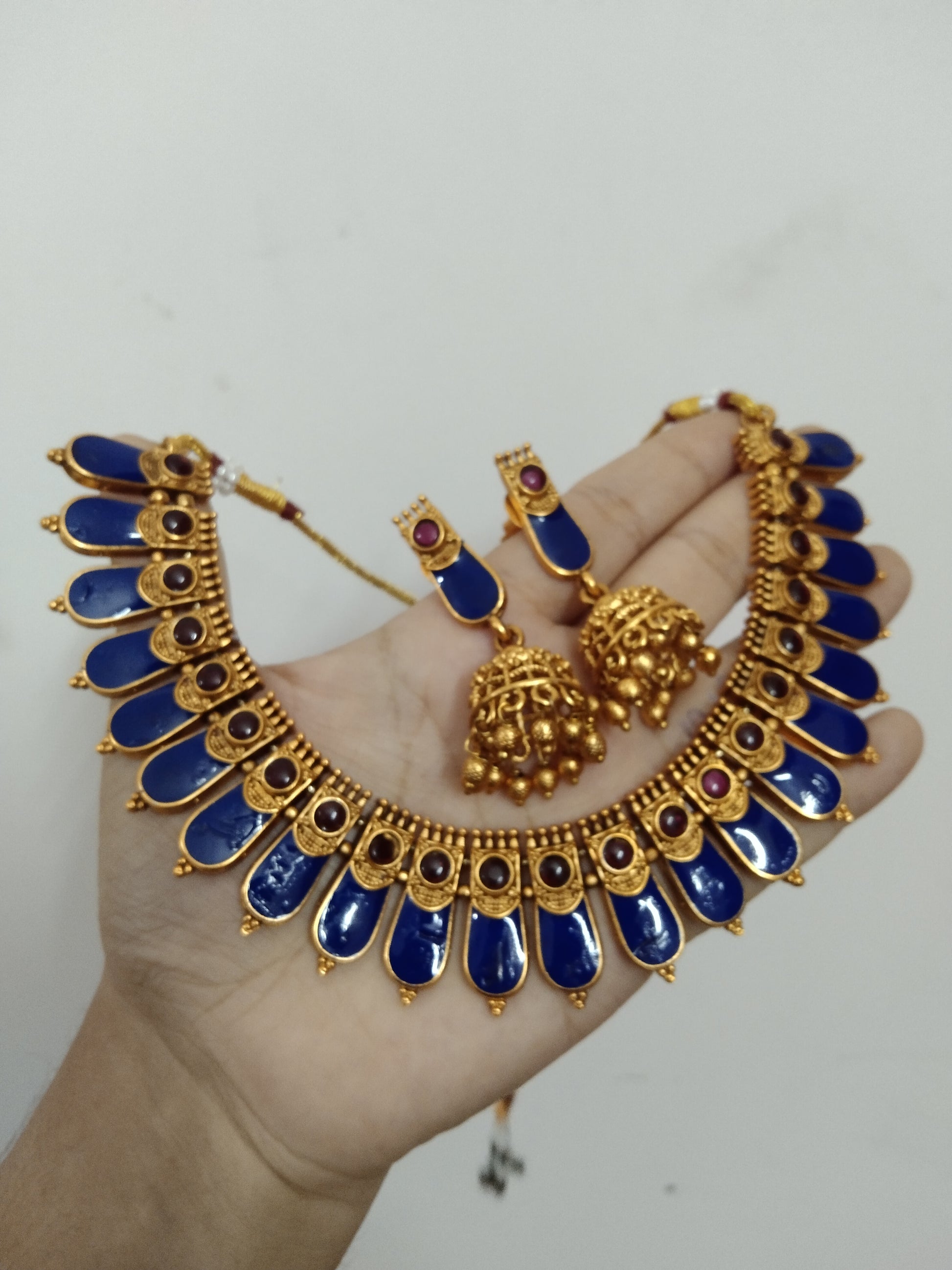Nagapadam Necklace Set Jhumka V3
