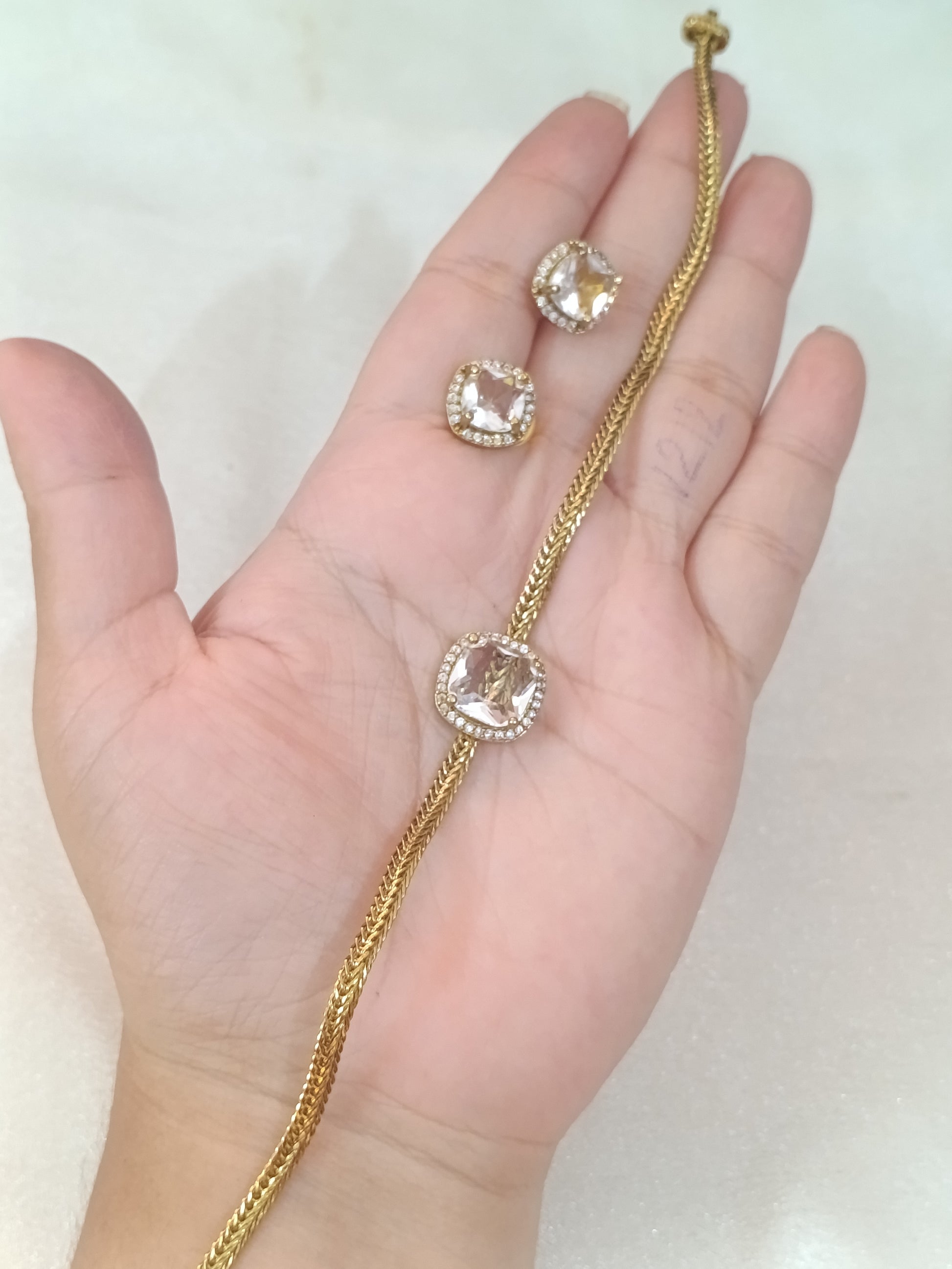 American Diamond Choker Set V1
