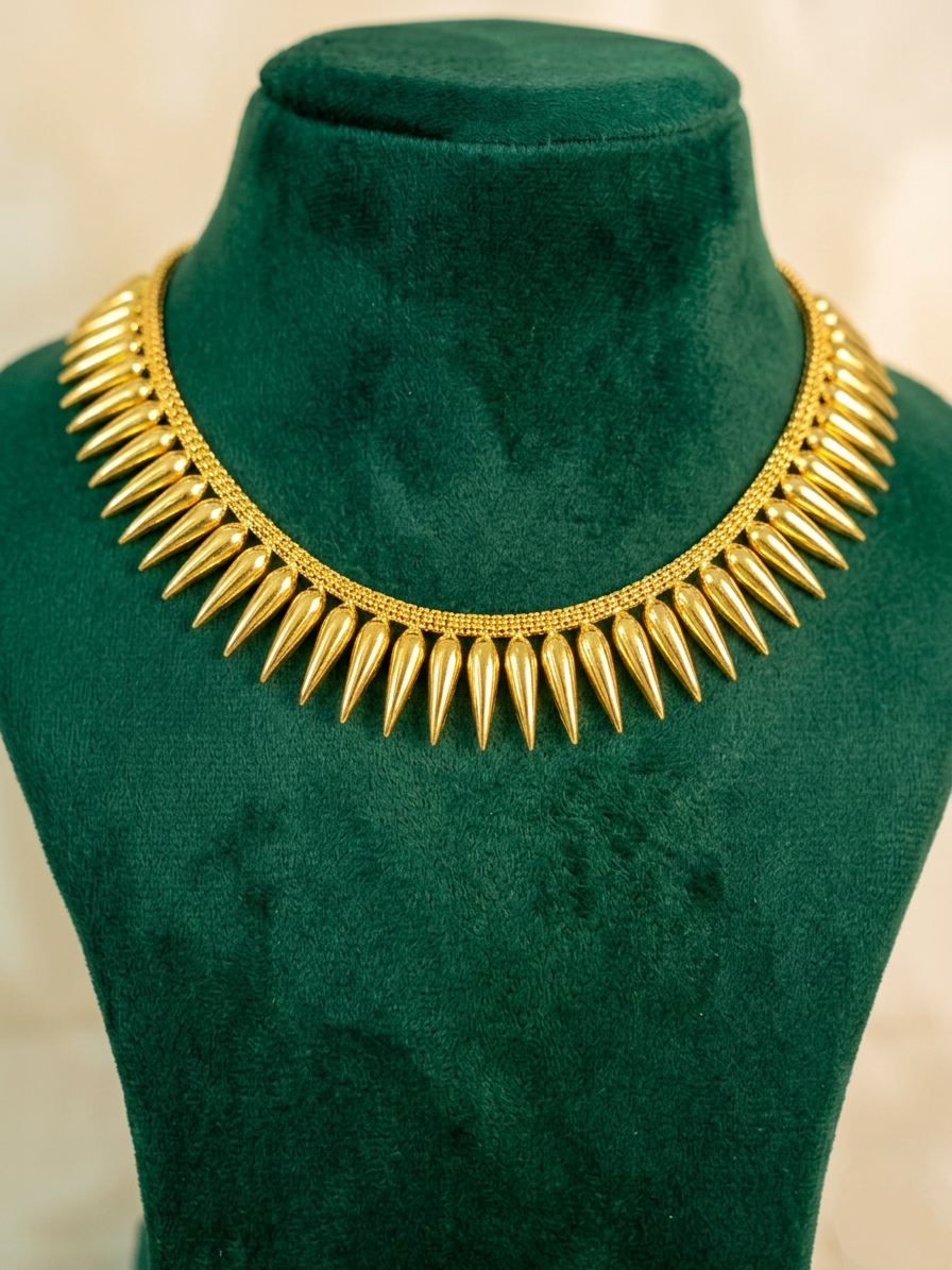 Micro Polish Mullamottu Necklace V1