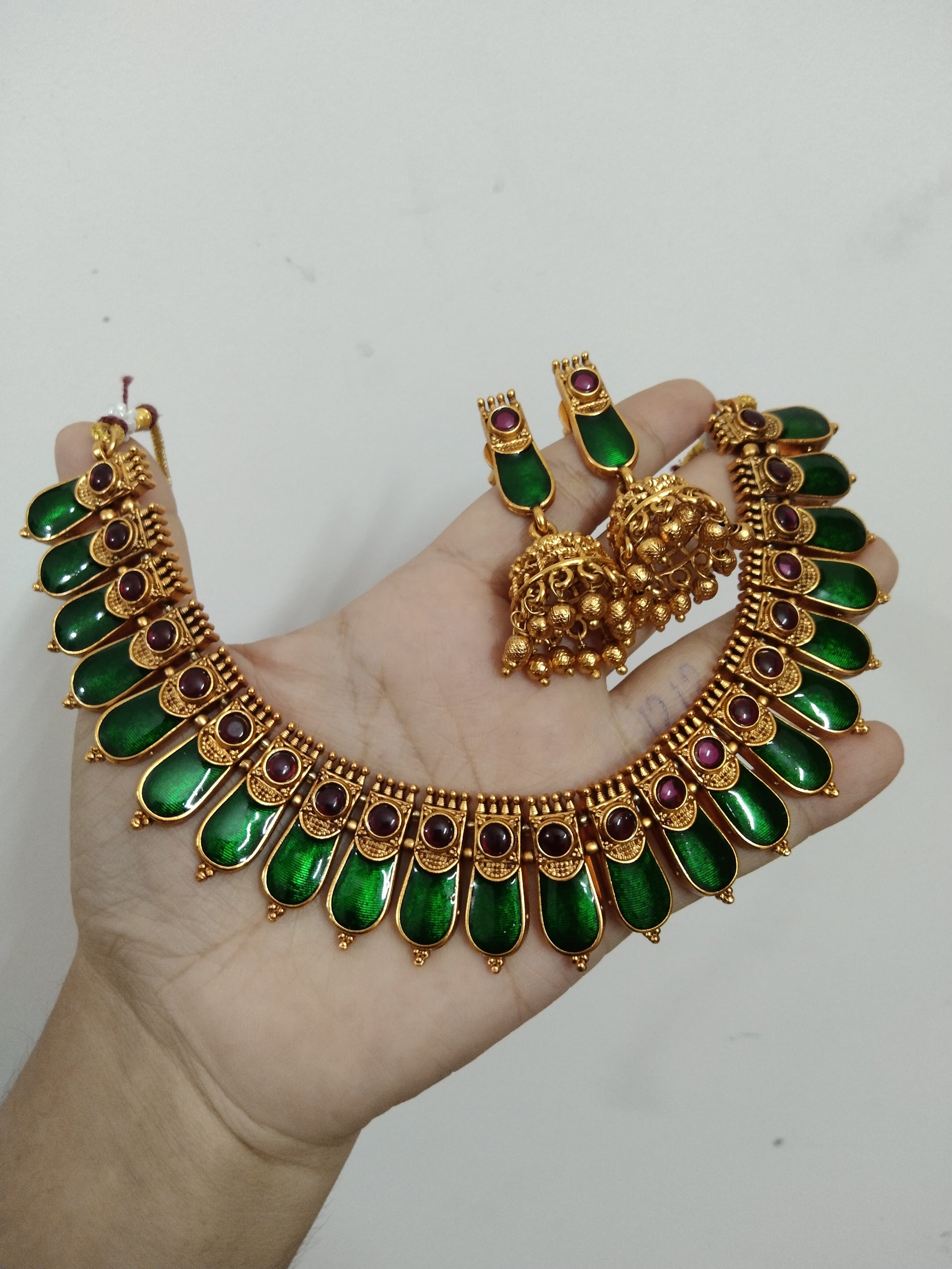 Nagapadam Necklace Set Jhumka V3