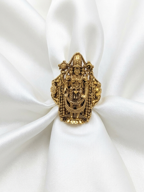 Venkateswara Adjustable Finger Ring
