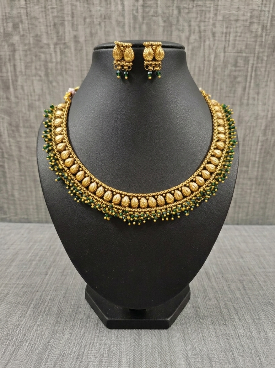 Matte Finish Necklace Set V169