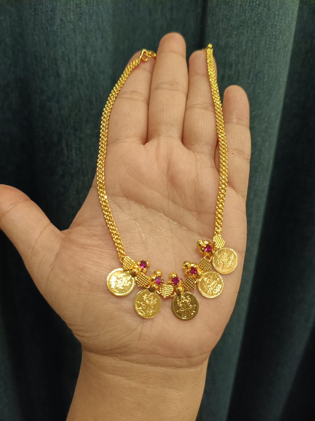 Micro Polish 5 Coin Necklace Set V2