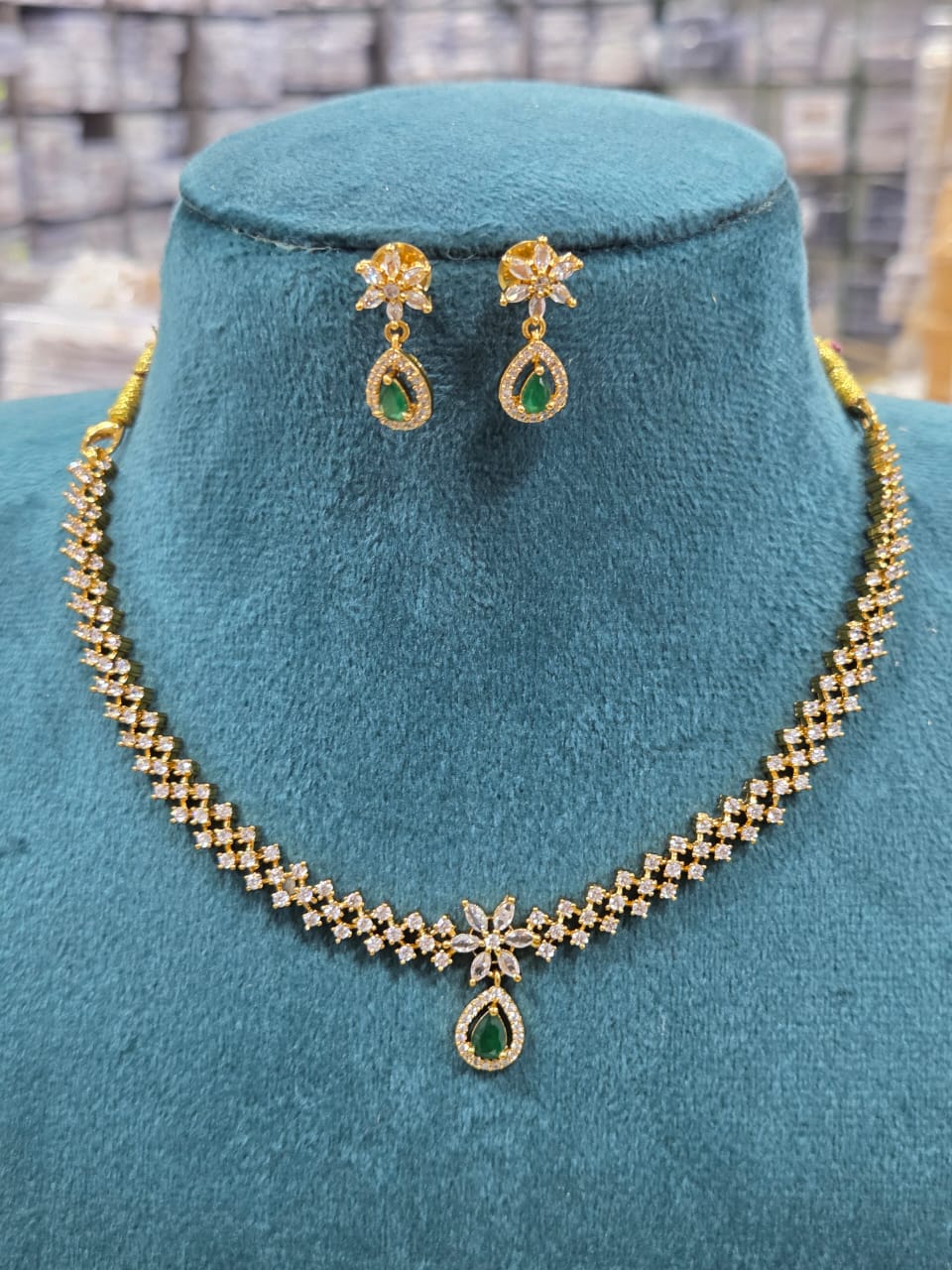 AD Stone Necklace Set V26