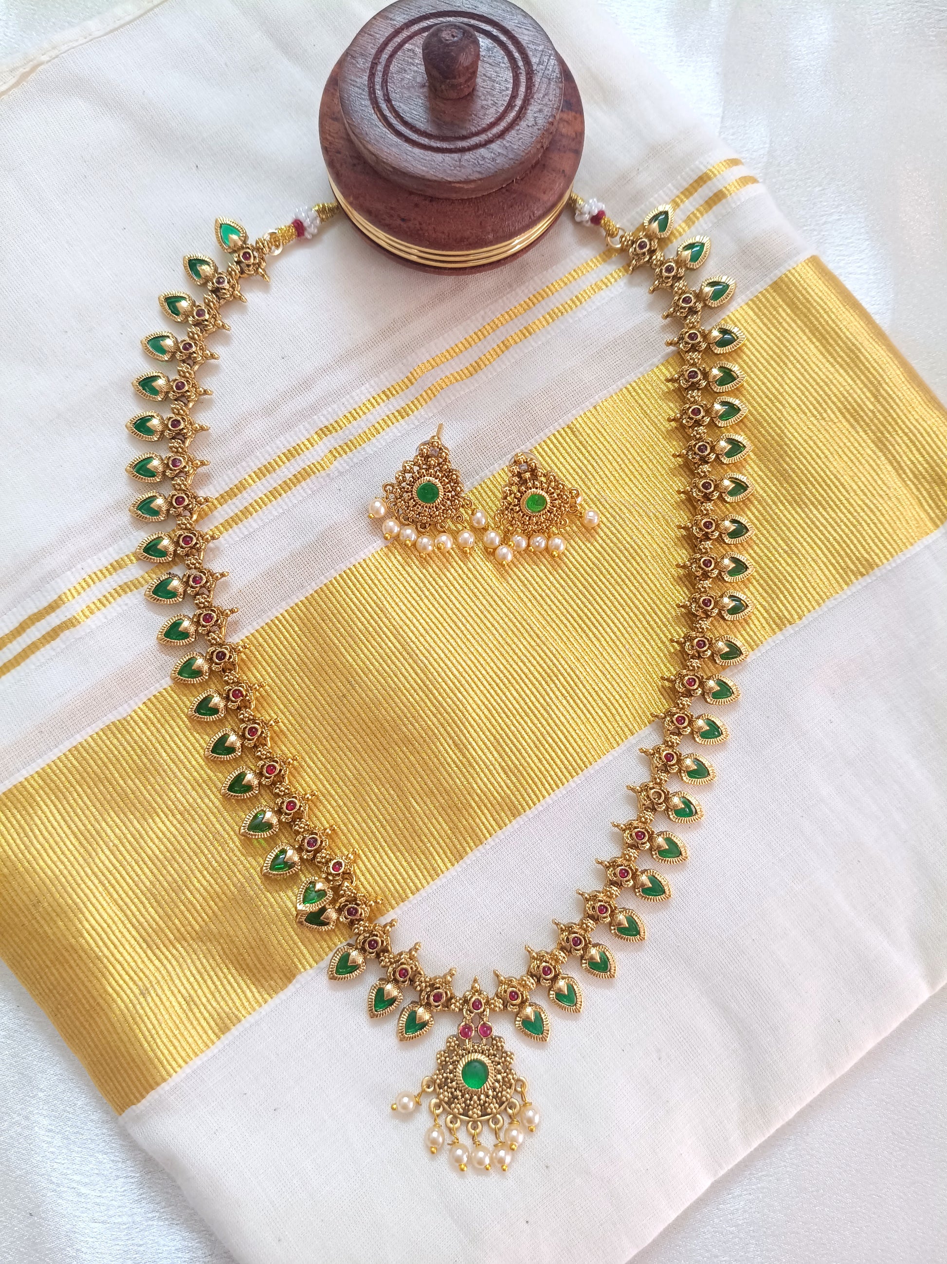 Budget Palakka Long Necklace Set V2