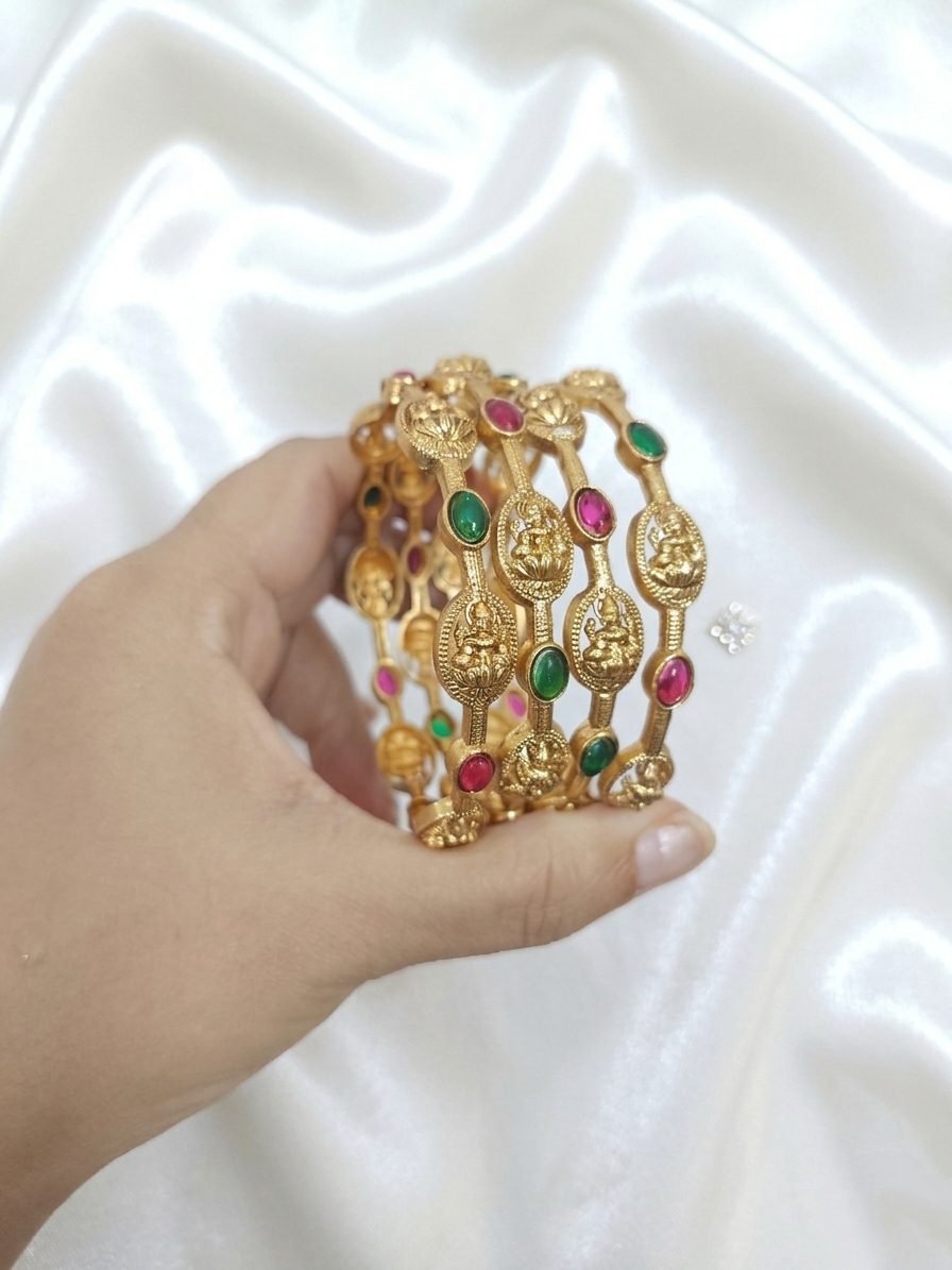 Low budget Lakshmi bangle Set of 4 V4