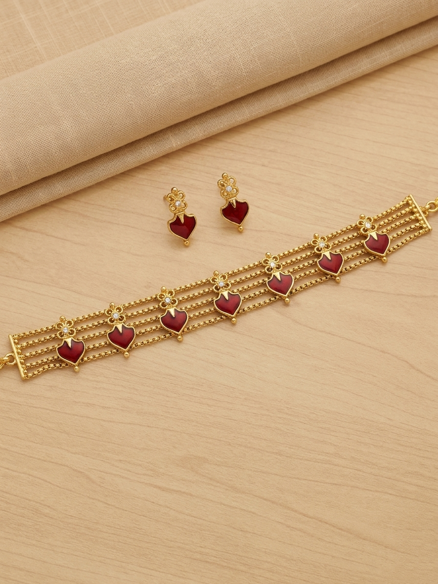 Traditional Palakka Choker Set V2