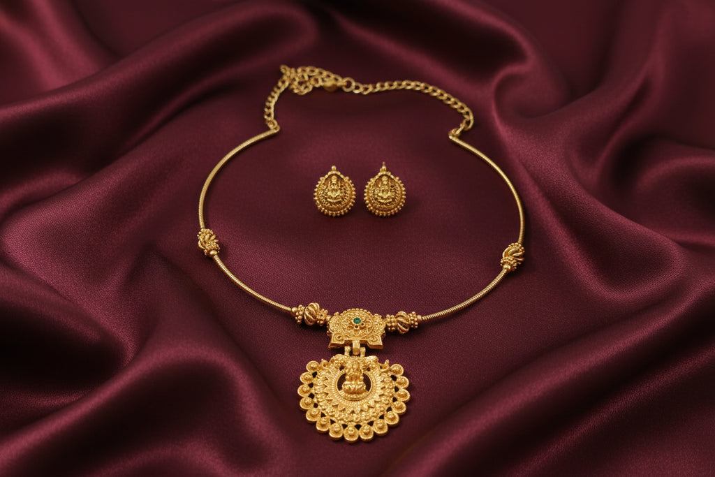 Lakshmi Hasli Necklace Set V3