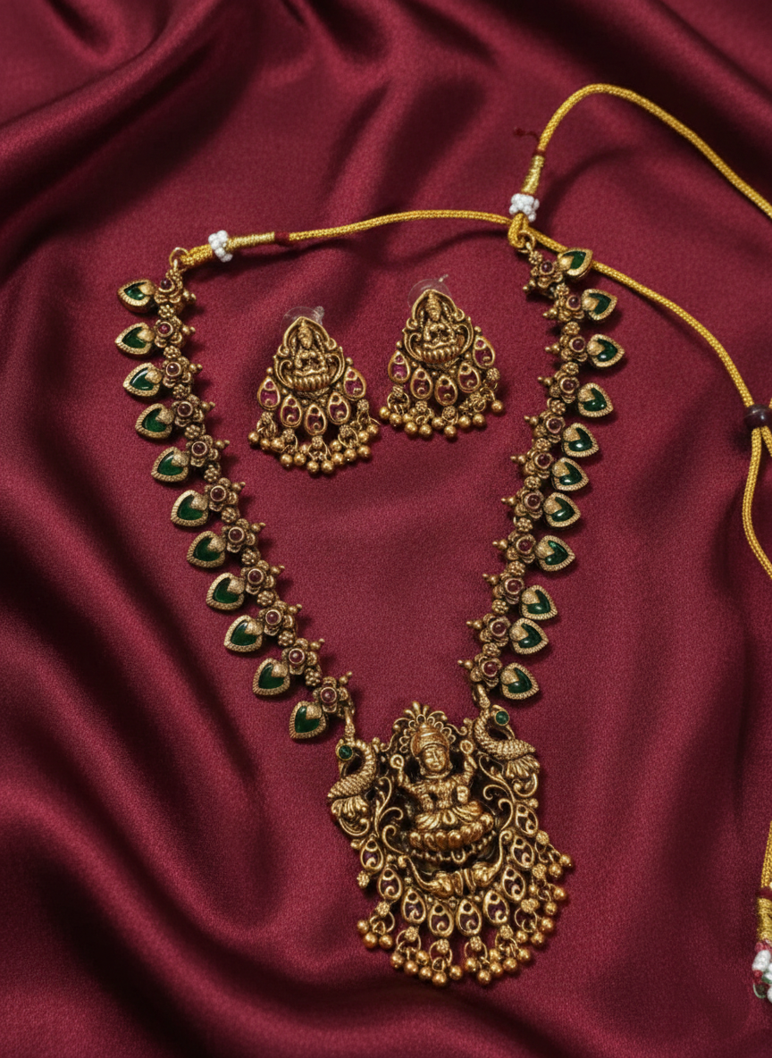 Palakka Lakshmi Necklace Set V3