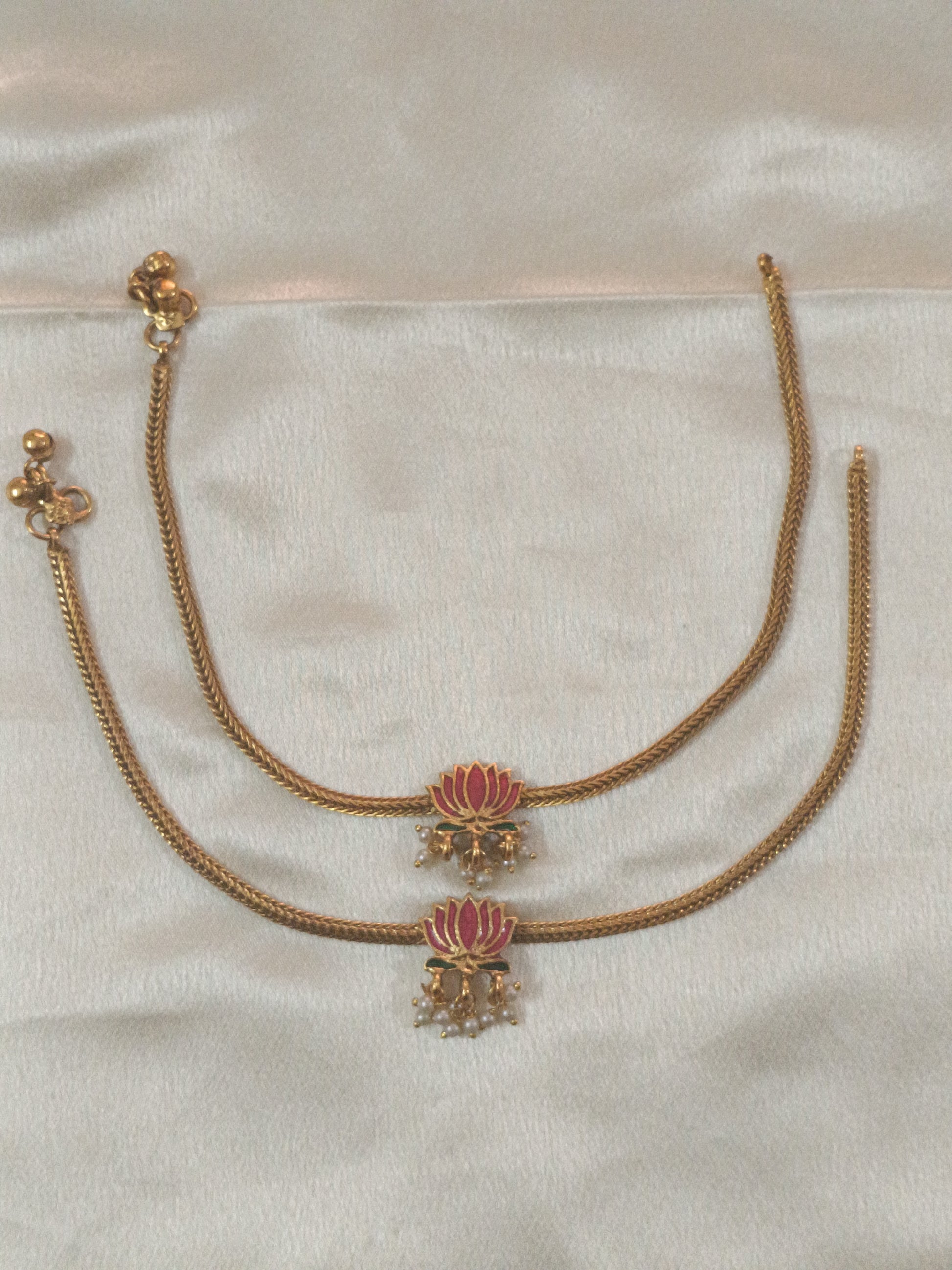 Multi Lotus Anklet
