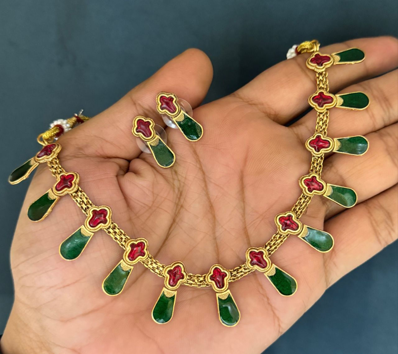 Nagapadam Necklace Set V8