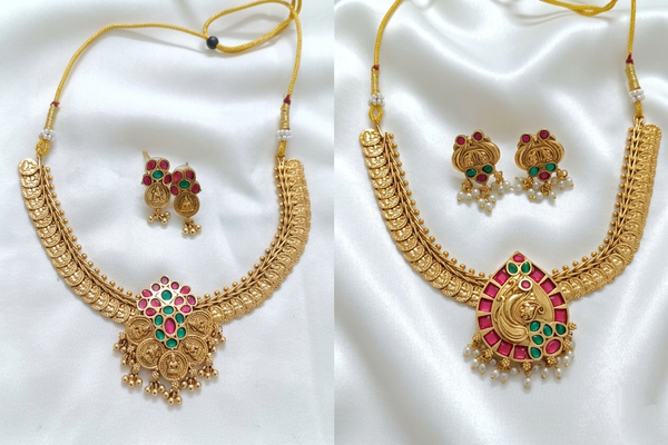 Changeable Pendant Coin Necklace Set