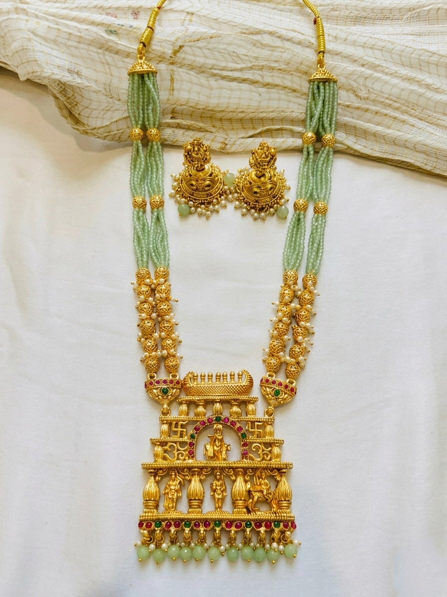 Dwaraka Beaded Long Necklace Set