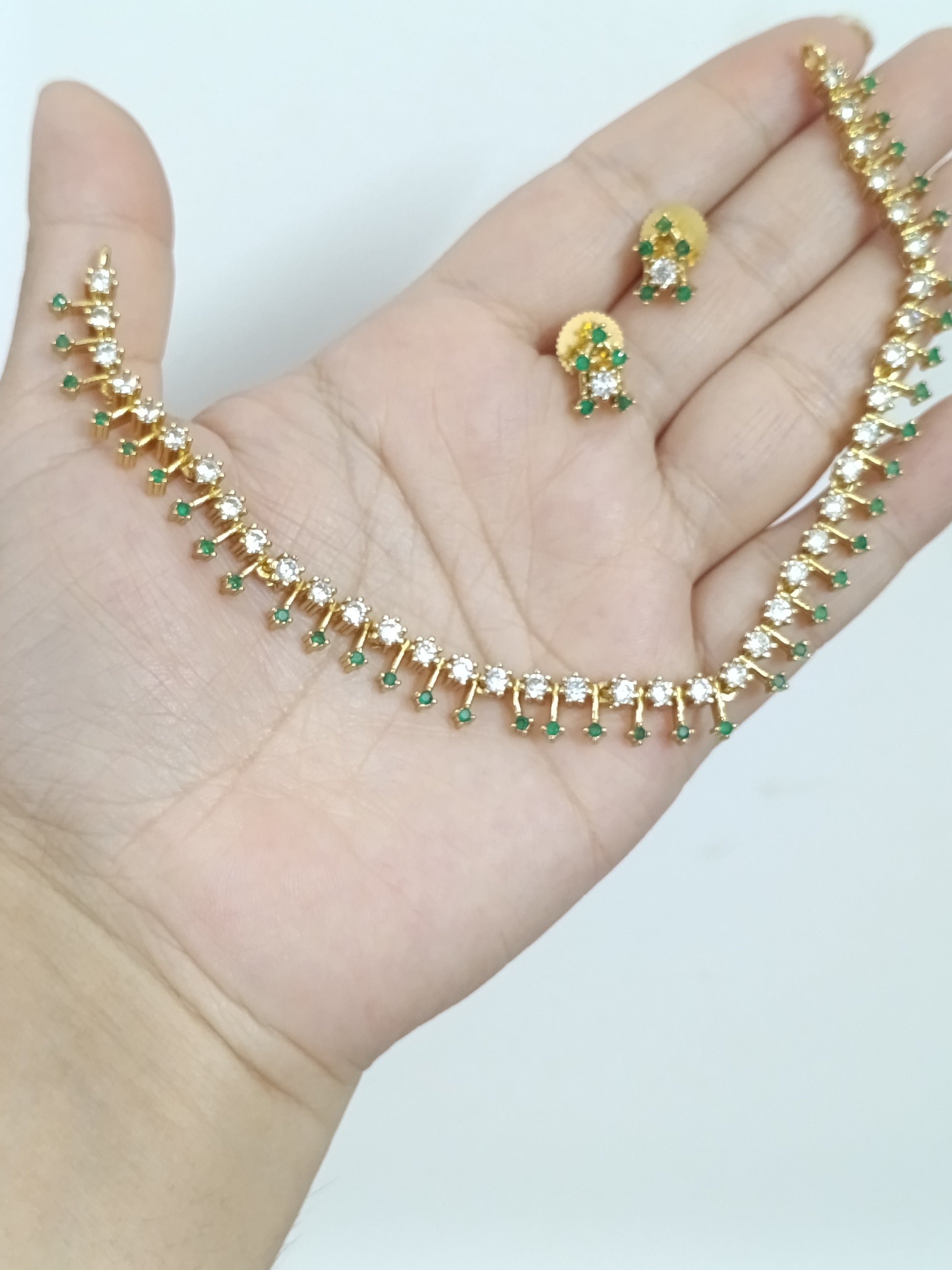 Simple AD Stone Necklace