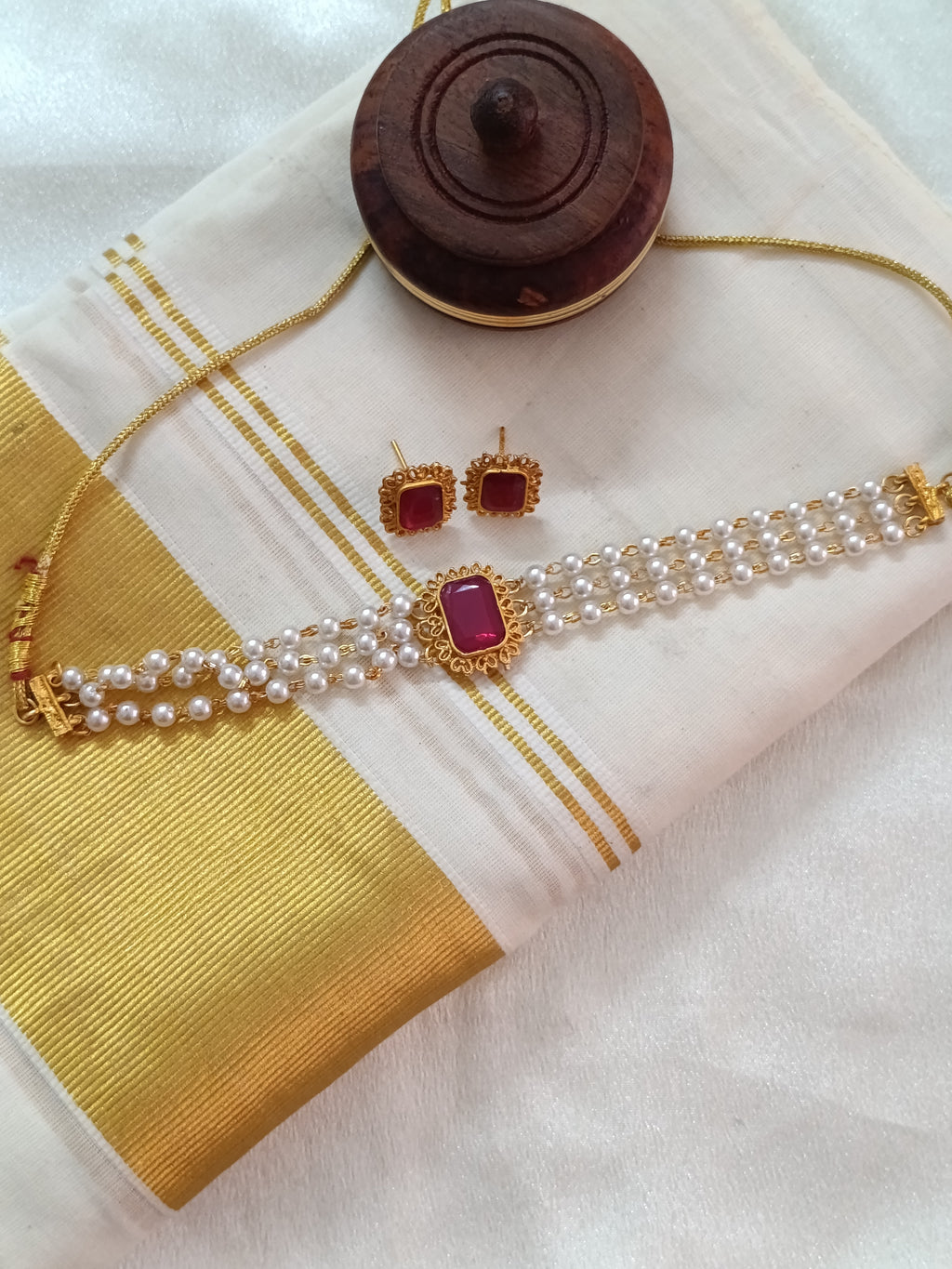 Low Budget Sufi Pearl Choker Set