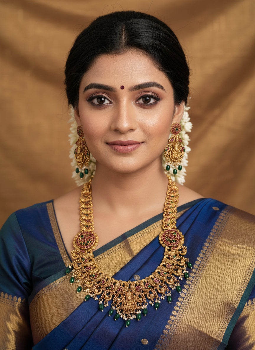 Nagas Lakshmi Long Necklace Set