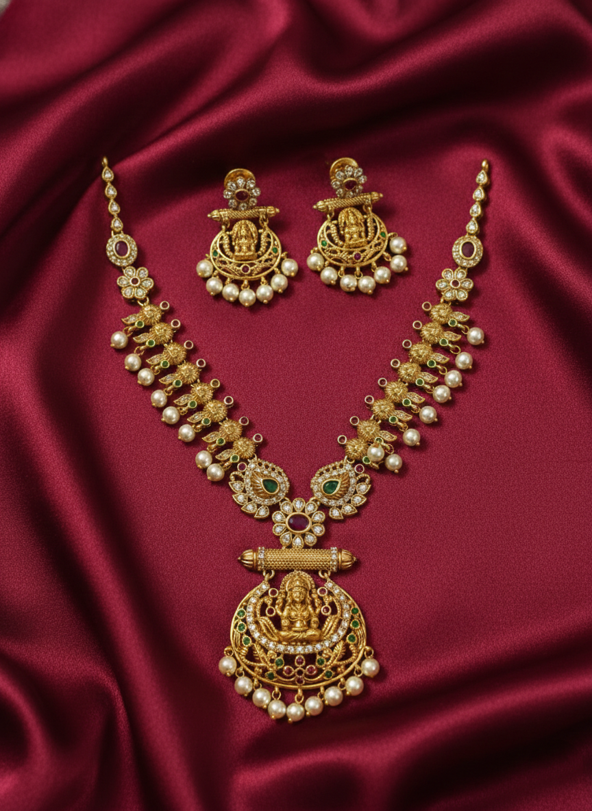 Lakshmi Necklace Set V10