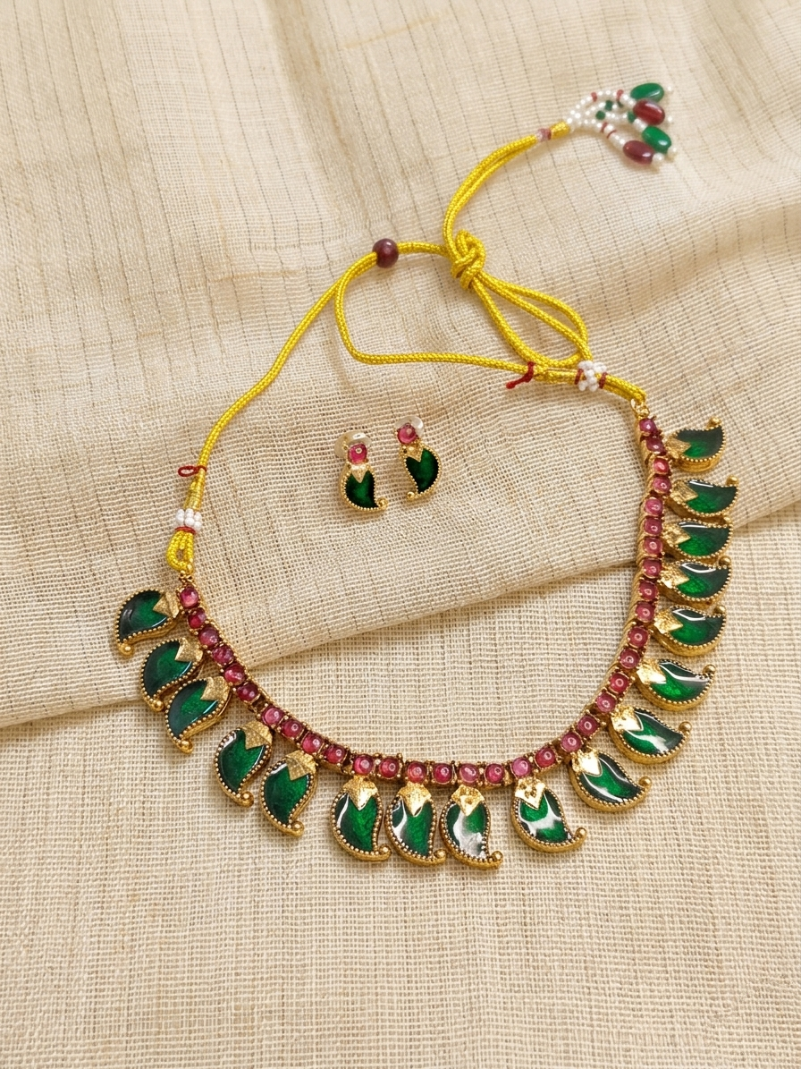 Palakka Mango Necklace Set V2
