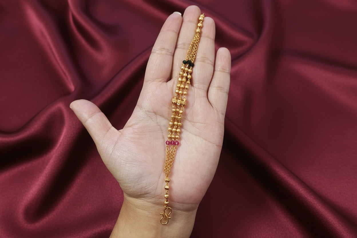 Micro Polish Multi Layer Ball Bracelet