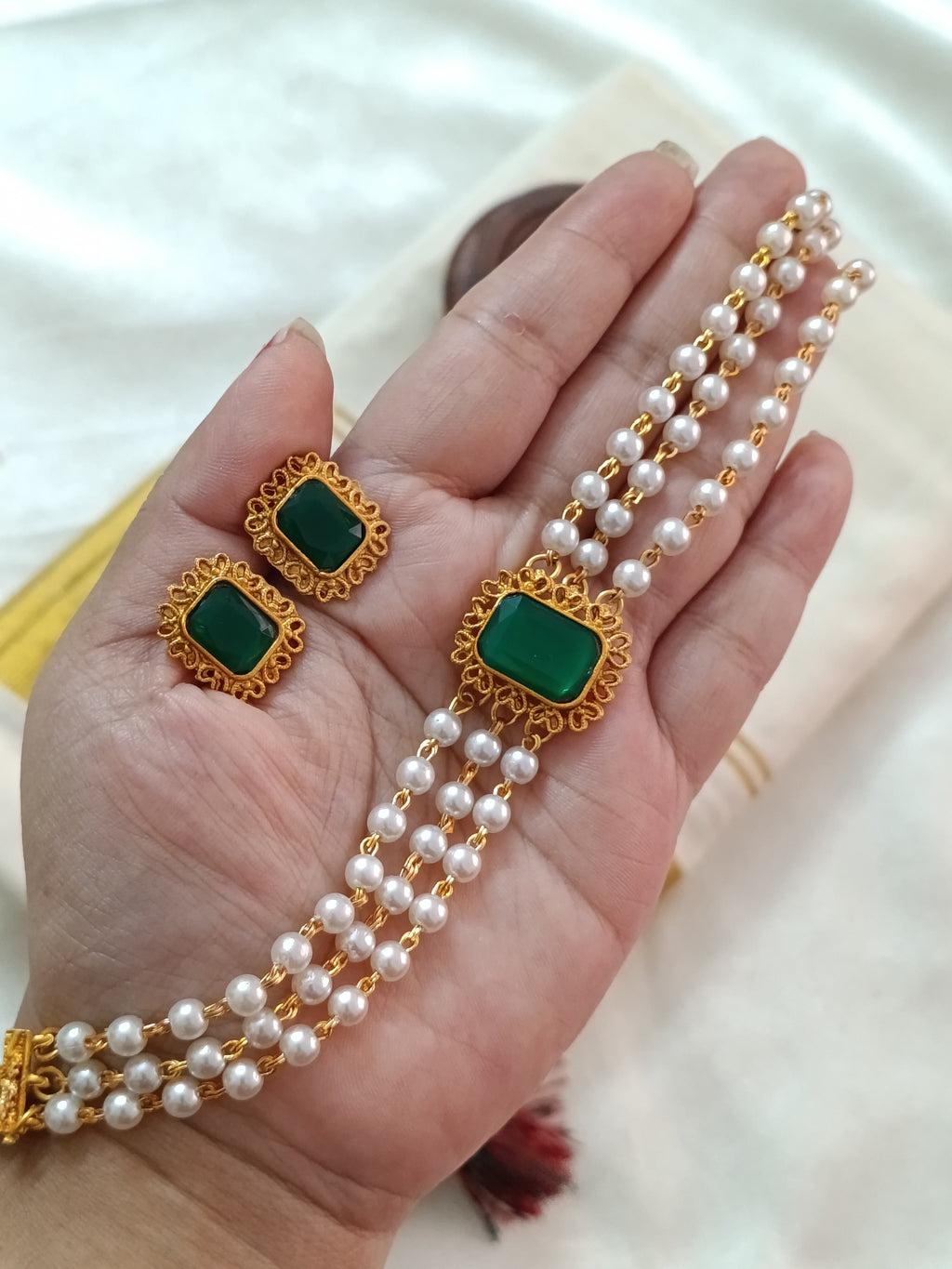 Low Budget Sufi Pearl Choker Set