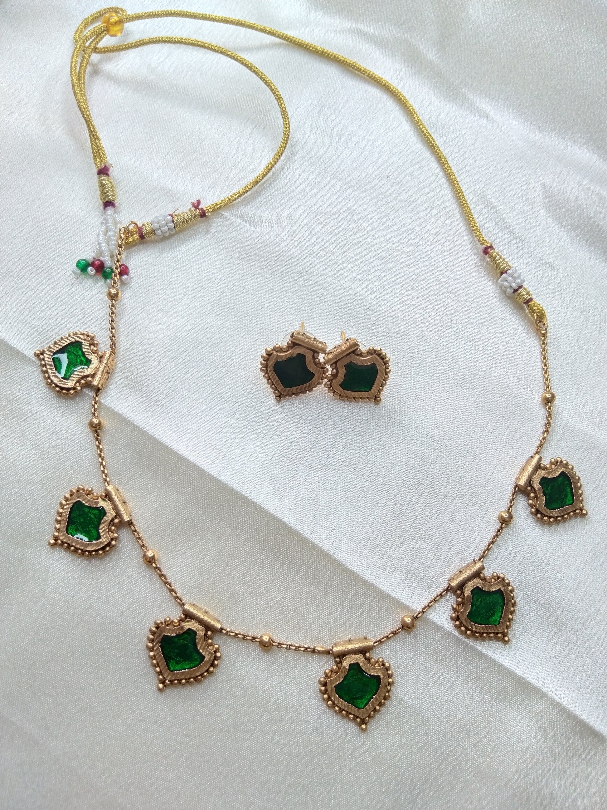 Palakka Chain Necklace Set