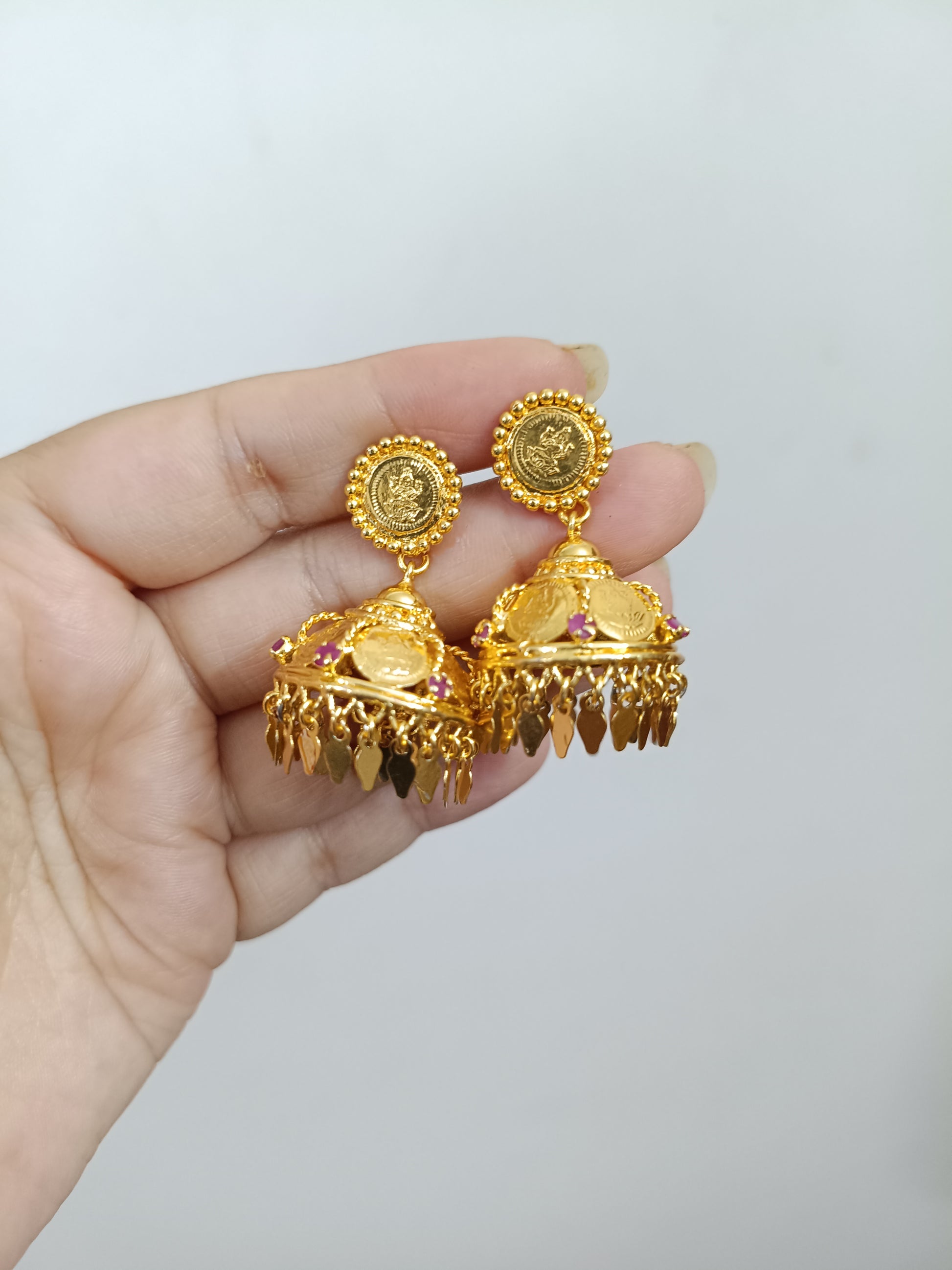 Micro Polish Elakathali Jhumka Earring V2