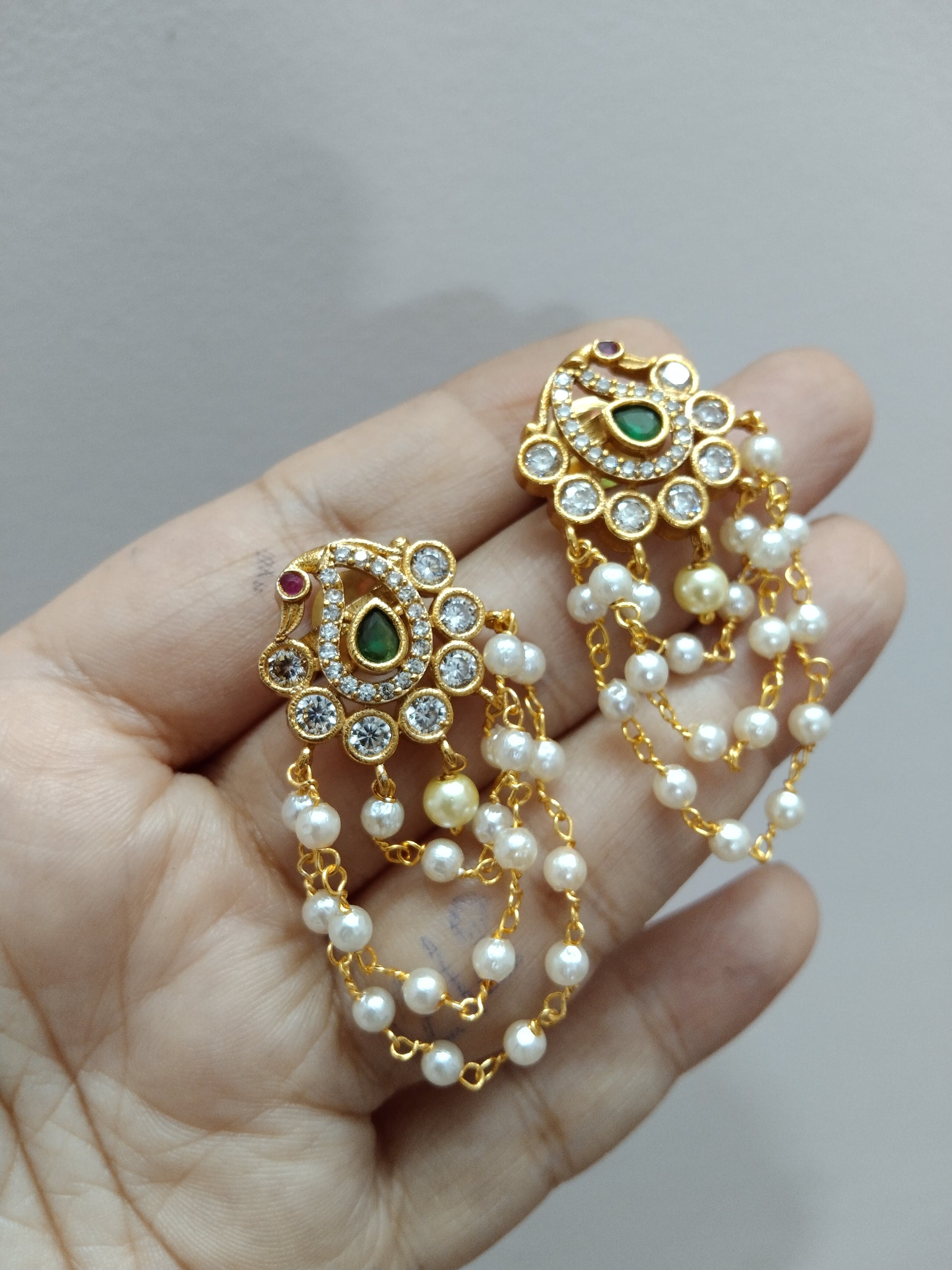 Peacock Layer Earring